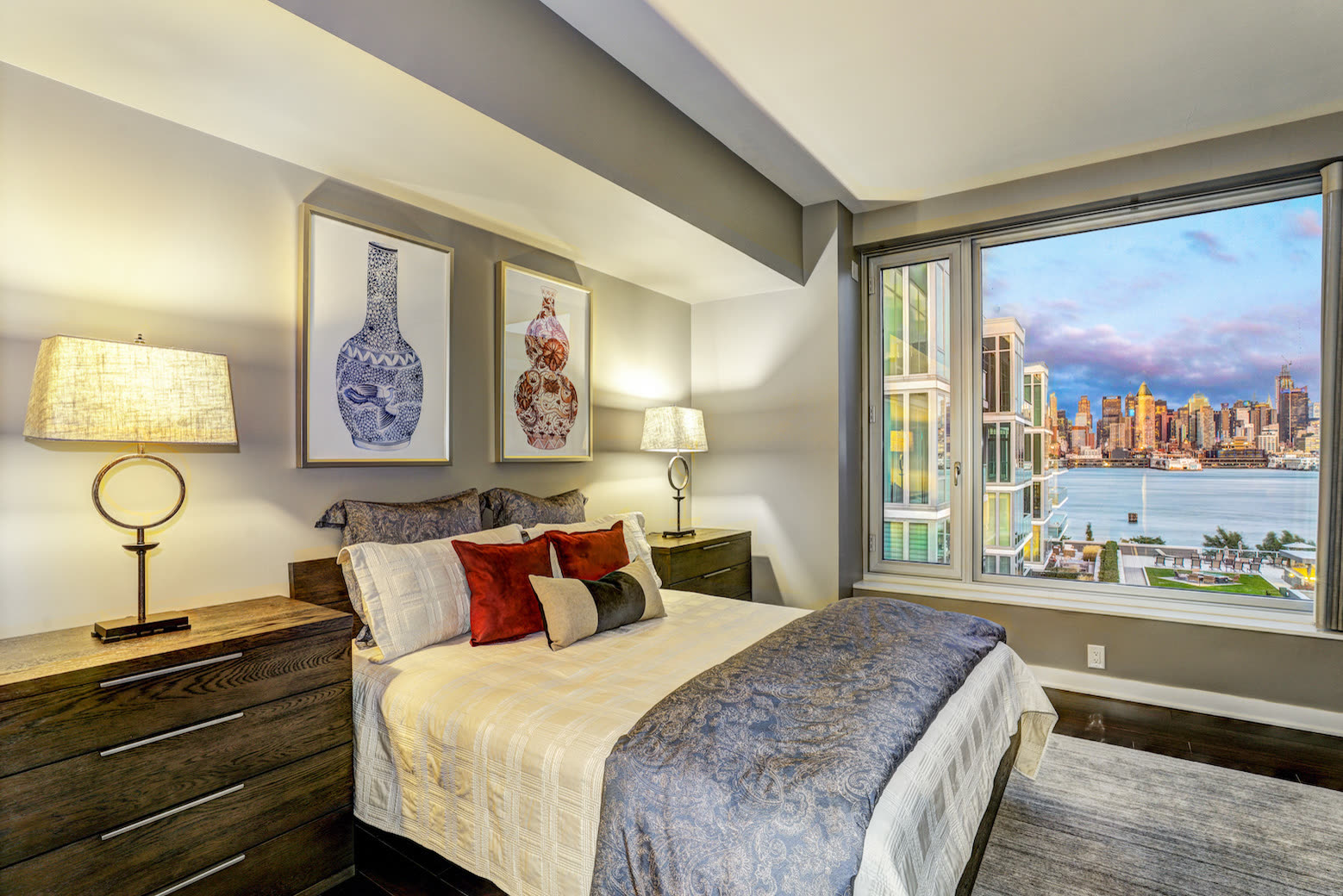 Serene bedroom interior